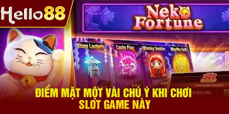 Điểm mặt một vài chú ý khi chơi slot game này